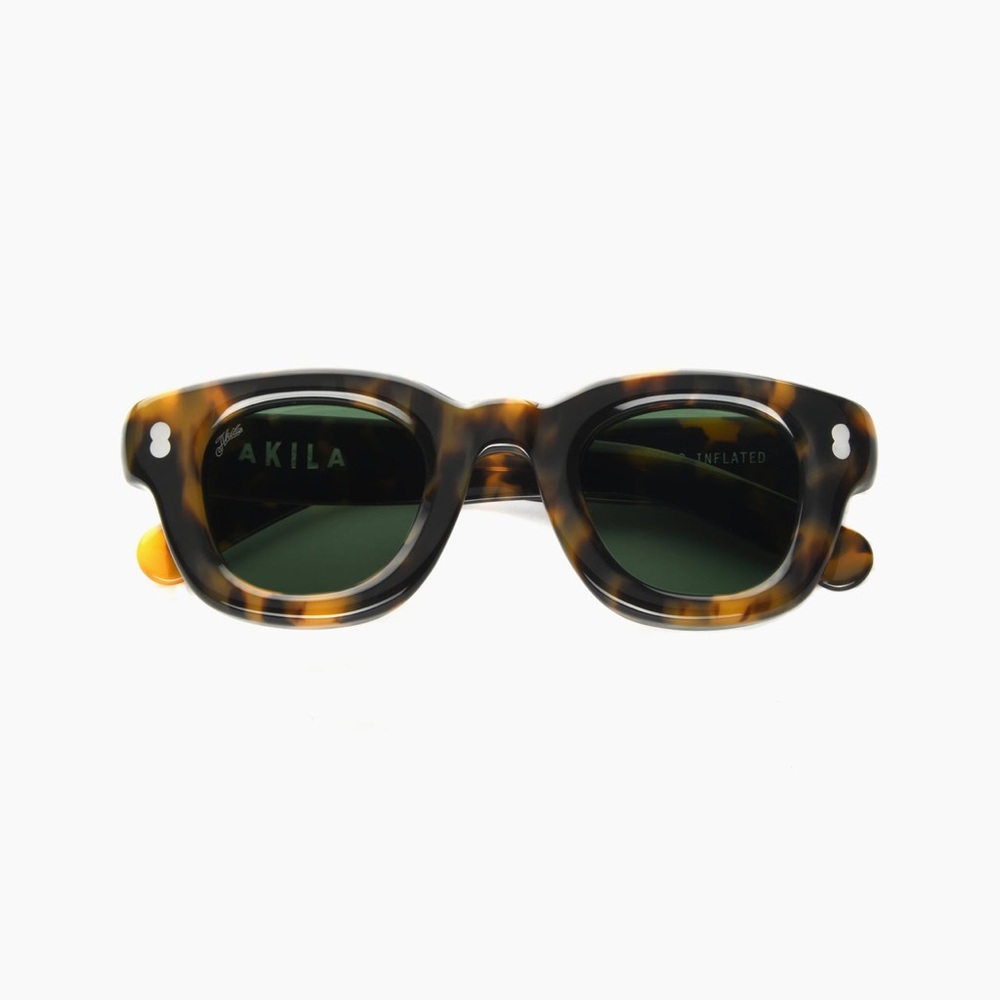 Akila Apollo Inflated sunglasses, Havana/Green (tortoise) New,original packaging
